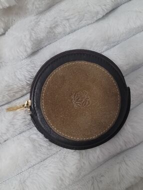 Loewe - Suede Anagram Coin Pouch